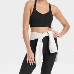 2/$30 All In Motion Sports Bra NEW Size XS Sculpt High Support Embossed Black